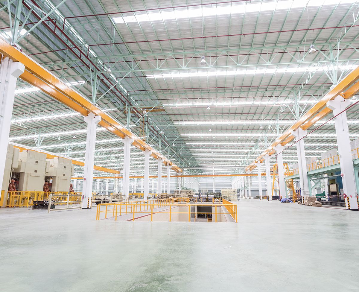 Factory Workshop Interior And Machines